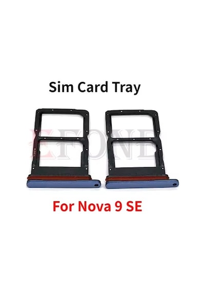 Huawei Nova 9 Se Pro Sim Kart Yuvası Tepsi Tutucu Sim Kart Okuyucu Soketi Senalstore - Mavi
