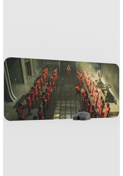 La Casa De Papel Kore V4 90x40 Xxl Gaming Kauçuk Kaymaz Taban Mouse Pad Fare Altlığı