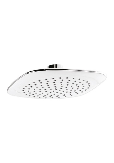 Abs Krom Kaplı Kare Tepe Duşu - 200x200mm - Krom Beyaz Beyaz - Krom