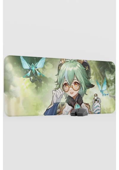 Sucrose Genshin Impact Anime Oyuncu V3 - 90x40 Xxl Gaming Mouse Pad Fare Altlığı