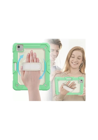 Newface Apple İpad Pro 11 2020 Kılıf Strap New Tablet Kapak - Yeşil Tablet Kılıfı