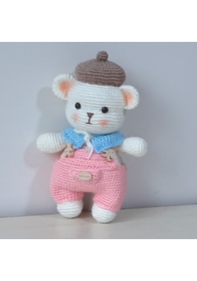 Amigurumi Örgü Oyuncak Ayı Şapkalı