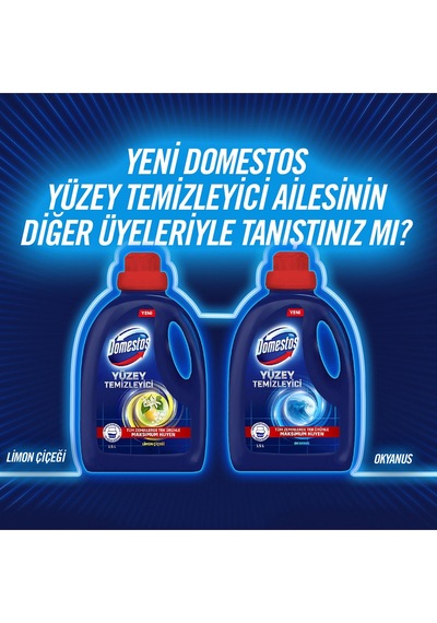 Domestos Çam Yüzey Temizleyici 1500 ML + Dağ Esintisi Çamaşır Suyu 3 x 750 ML