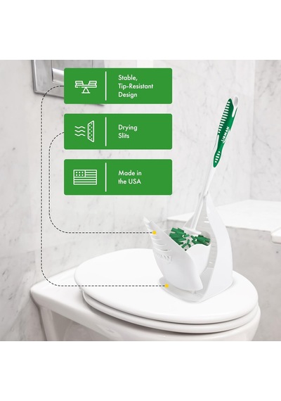 Libman Tasarım Kase Fırçası Ve Rafı - Benzersiz Tasarlanmış, Kaliteli Tuvalet Temizleme Seti 2'li Paket Beyaz - Çok Renkli Libman Tasarım Kase Fırçası Ve Rafı - Benzersiz Tasarlanmış, Kaliteli Tuvalet Temizleme Seti 2'li Paket Beyaz - Çok Renkli