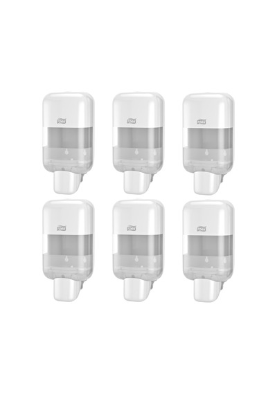 Tork Mini Sıvı Sabun, Köpük Sabun Ve Dezenfektan Dispenseri Beyaz S5 Manuel Duvar Tipi 565200 X 6 Adet