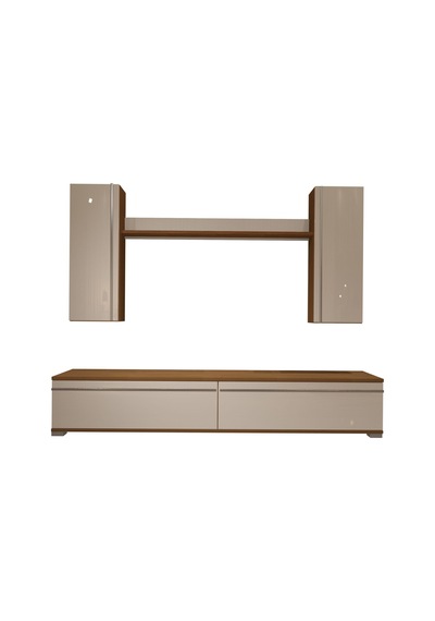 Decoraktiv Eko 7 Mdf Std Tv Ünitesi Tv Sehpası - Ceviz Beyaz Ahşap - Beyaz