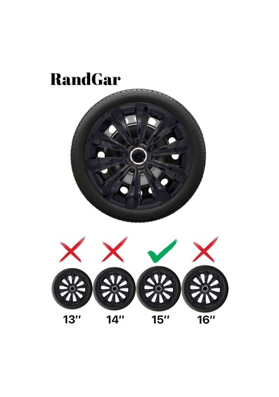 Mazda Lantis 15 İnç Jant Kapağı 4 Adet Siyah S118 Rand