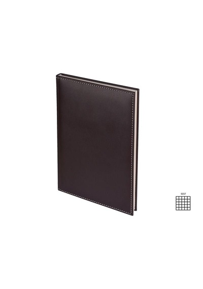 2k 5037 Kahve Deri Defter Günlük Journal Ajanda Tarihsiz Kareli 160 Yaprak Diplomat Vegan 20x28 Cm Çok Renkli