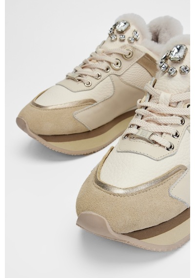 Valmenti Kadın Bej Floter Hakiki Deri Sneakers & Spor Ayakkabı 1011 6195 Bn Ayk Sk23/24 Bej