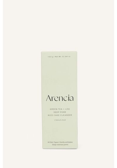 Defacto Arencia - Green Tea + LHA Deep Pore Rice Cake Cleanser Yağlı ciltler için temizleyici I1812AXNS