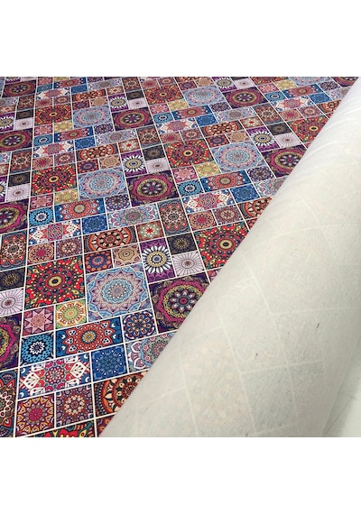 Döşemelik Kumaş Dijital Baskı Patchwork Desen