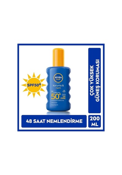 Sun Koruma& Nem Spf 50+ Leke Karşıtı Güneş Spreyi 200 Ml