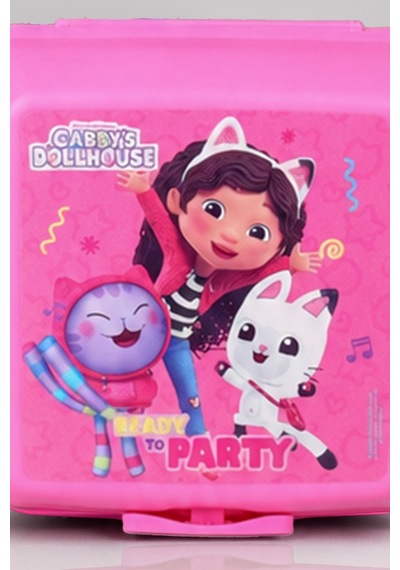 X Dekomus Lisanslı Gabby S Dollhouse 2 Katlı Beslenme Kabı / Lunch Box Açık Kahverengi
