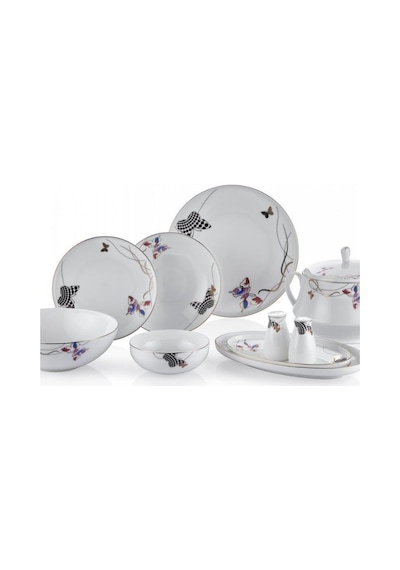 Royal London Bolivia Butterfly 60 Parça Yemek Takımı Desenli