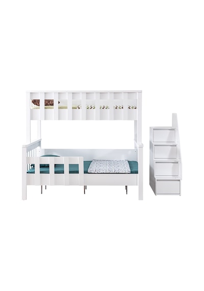 Mdf Profil Ranza, Deluxe Ayrılabilir Ranza - Beyaz + 2 Adet Comfort Yatak 90 X 190 CM Mdf Profil Ranza, Deluxe Ayrılabilir Ranza - Beyaz + 2 Adet Comfort Yatak 90 X 190 CM