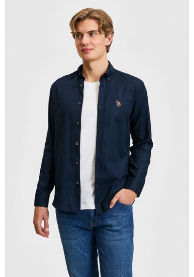 U.S. Polo Assn. U.s. Polo Assn. Erkek Lacivert Gömlek Basic 50322161-vr033