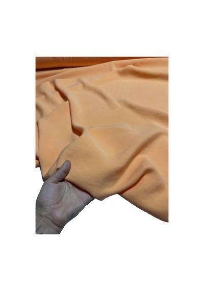 Premium Modal Cupro Kumaş En 150 Cm Yumuşak Ve Dökümlü Turuncu