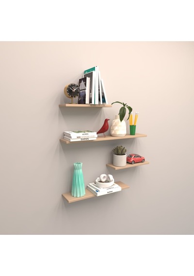 Rafkestir 4 Lü Raf Set ( 100 - 80 - 50 - 50 ) Antrasit ( Mat )