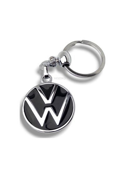 Yüksek Kaliteli Volkswagen Uyumlu Mineli Krom Kaplama Metal Araç Anahtarlık, Çift Yönlü Logo, Hediyelik Araba Anahtarlık