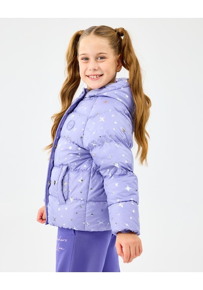 Skechers G Puffer Jacket Büyük Kız Çocuk Lightlilac Mont Sk2520052-2195 Lightlilac