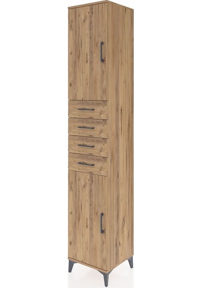 Hyperion Dolap 4 Raflı 4 Çekmeceli 2 Kapaklı 44x44x243 Çam-çam Çam Hyperion Dolap 4 Raflı 4 Çekmeceli 2 Kapaklı 44x44x243 Çam-çam Çam