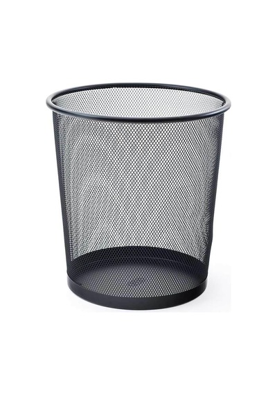 Siyah Çöp Kovası Metal Tam Perforeli 10 Litre Siyah Karışık