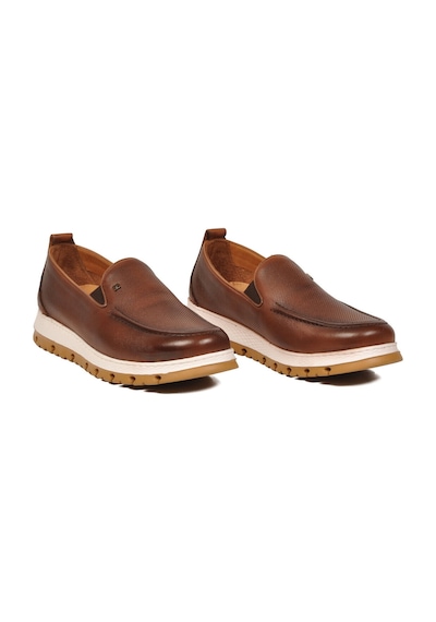 Voyager Erkek Taba Hakiki Deri Rahat Tabanlı Şık Makosen Casual Ayakkabı Loafer 6574 M