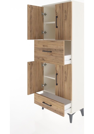 Arges Dolap 4 Raflı 2 Çekmeceli 4 Kapaklı 60x30x163 Aytaşı-çam Aytaşı Arges Dolap 4 Raflı 2 Çekmeceli 4 Kapaklı 60x30x163 Aytaşı-çam Aytaşı