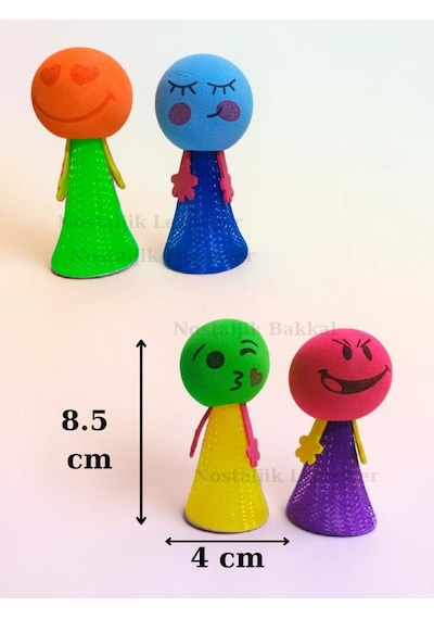 Zıplayan Oyuncak Emojili Zıp Zıp Oyun 1 Adet Pinyata İçi Parmaklara Takılan Emoji Top Bas Fırlat