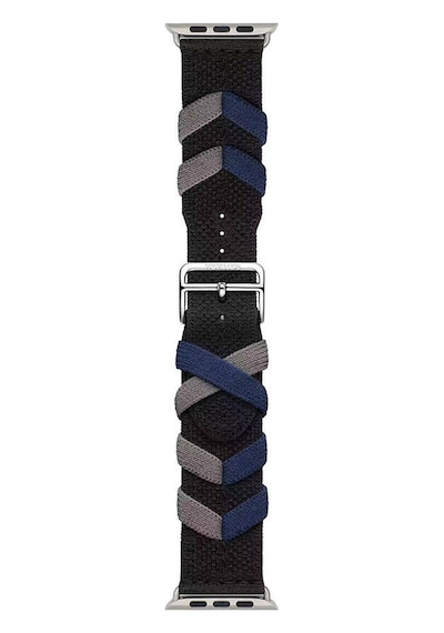 Apple Uyumlu Watch 44mm Zore Krd-97 Sarmal Örgü Tasarımlı Kordon