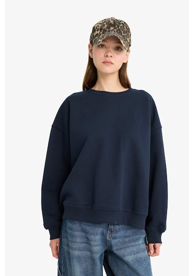 Defacto Lacivert Kadın Sweatshirt A4177ax/nv146 Lacivert