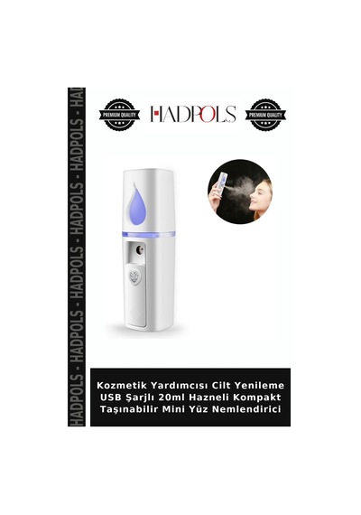 Kozmetik Yardımcısı Cilt Yenileme Usb Şarjlı 20ml Hazneli Kompakt Taşınabilir Mini Yüz Nemlendirici