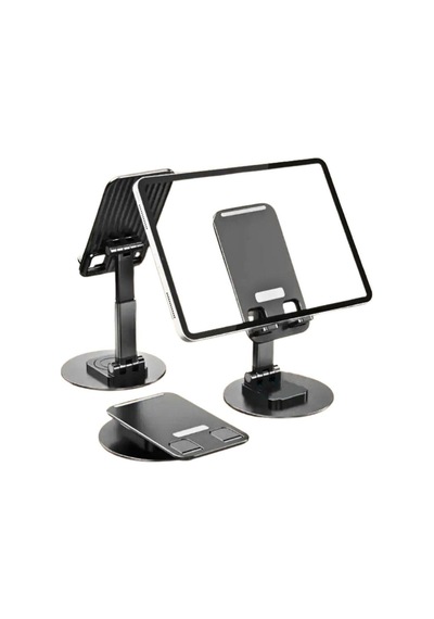 Vos Versa Telefon İle Tablet Standı Masaüstü Kaymaz Metal Kasalı 360 Derece Dönebilir Ve Katlanabilir Vk1013-316