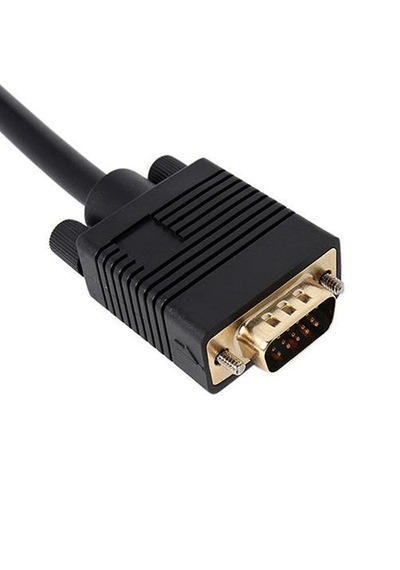 Altın Uçlu Vga Çoklayıcı Splitter Kablo 1 Erkek 2 Dişi 0.25m