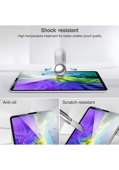 Apple Uyumlu iPad Air 5.nesil 10.9 2022 Ekran Koruyucu Nano Teknoloji Esnek Kırılmaz Cam