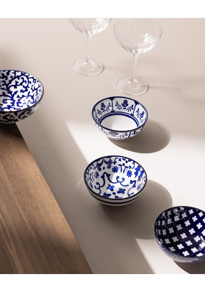 Reve Bleu Manon Kase Seti - Mavi/beyaz - 12 Cm 8684427358436 Çok Renkli