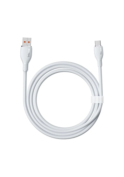 Baseus Pudding 1.2 M Hızlı Şarj Özellikli Usb Type-C 100 W Kablo Beyaz