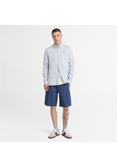 Timberland Mill Brook Linen Shirt Erkek Gömlek-33319 Açık Mavi