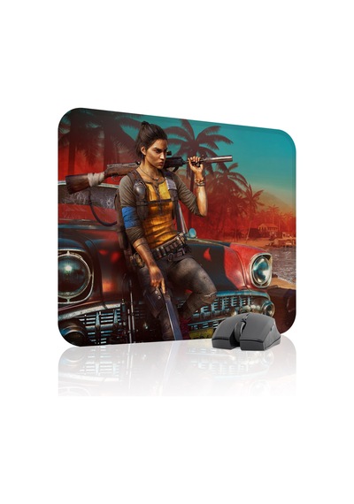 Far Cry Kaymaz Dikişli Kauçuk Oyuncu Mousepad V2 - 48x40 Xl Gaming Mouse Pad Fare Altlığı