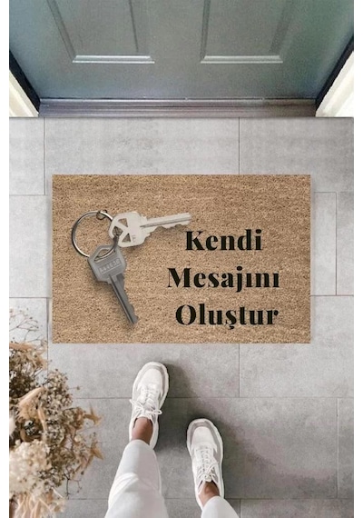 Dijital Baskı Kişiye Özel İç Kapı Dekorasyon Paspas Ps11222 Renkli