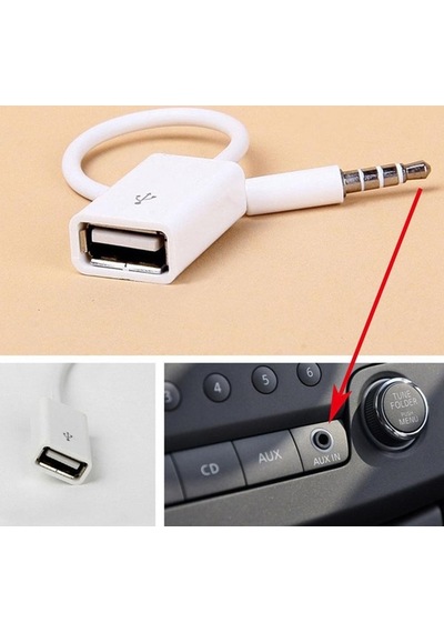 Usb To Aux Kablo Stereo Dişi Ses 3.5mm Mp3 Player Telefon Otg Kulaklık
