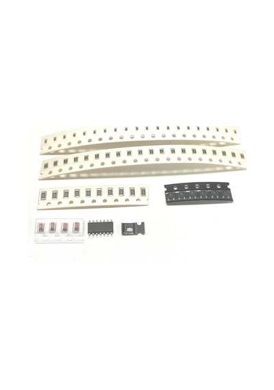 Alkatronik Smd Lehim Öğrenme Seti 62 Parça Smt Elektronik Eğitim Kiti Deney Pratikleme Kartı Sop14 0603 0805