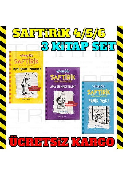 Epsilon Yayınları Saftirik Greg Serisi 4 5 6 Kitaplık Set 3 Kitap