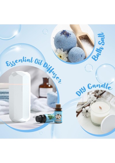 Salking Temiz Uçucu Yağ Seti, 6 X 10 Ml Aroma Terapi Koku Yağı, Doğal Ve Katkısız