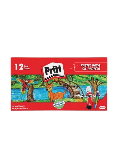 Pritt Karton Kutu Pastel Boya 12'li - 8 Adet Tarı