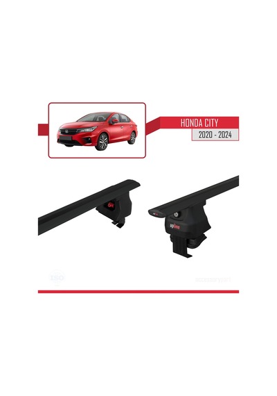 Honda City 2020 Ve Sonrası İle Uyumlu Ace-4 Ara Atkı Tavan Barı Siyah