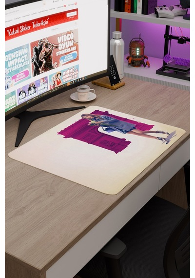 Emily İn Paris V3 48x40 Xl Gaming Kauçuk Kaymaz Taban Mouse Pad Fare Altlığı