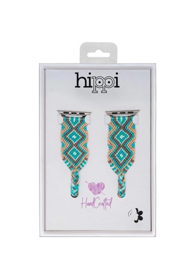 Hippi Charm Gümüş Örgü Apple Uyumlu Watch  Kordonu 42-44-45-49 Mm