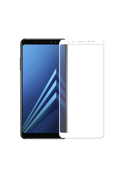 Helt Samsung Galaxy A730 A8 Plus 2018 Uyumlu Ön Koruma Nano Ekran Koruyucu - Beyaz