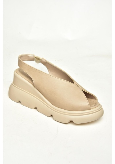 Fox Shoes U312255009 Ten Kalın Tabanlı Kadın Sandalet Ten-suni Deri Ten Rengi